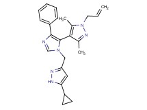 1-allyl-4-{1-[(5-cyclopropyl-1H-pyrazol-3-yl)methyl]-4-phenyl-1H-imidazol-5-yl}-3,5-dimethyl-1H-pyrazole