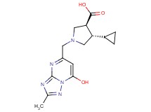 (3S*,4S*)-4-cyclopropyl-1-[(7-hydroxy-2-methyl[1,2,4]triazolo[1,5-a]pyrimidin-5-yl)methyl]pyrrolidine-3-carboxylic acid