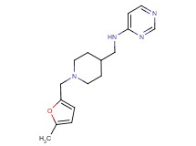 N-({1-[(5-methyl-2-furyl)methyl]piperidin-4-yl}methyl)pyrimidin-4-amine