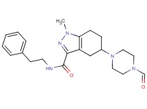 5-(4-formyl-1-piperazinyl)-1-methyl-N-(2-phenylethyl)-4,5,6,7-tetrahydro-1H-indazole-3-carboxamide