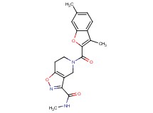 5-[(3,6-dimethyl-1-benzofuran-2-yl)carbonyl]-N-methyl-4,5,6,7-tetrahydroisoxazolo[4,5-c]pyridine-3-carboxamide