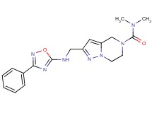 N,N-dimethyl-2-{[(3-phenyl-1,2,4-oxadiazol-5-yl)amino]methyl}-6,7-dihydropyrazolo[1,5-a]pyrazine-5(4H)-carboxamide