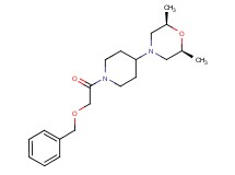 (2R*,6S*)-4-{1-[(benzyloxy)acetyl]-4-piperidinyl}-2,6-dimethylmorpholine