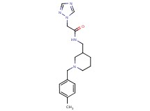 N-{[1-(4-methylbenzyl)piperidin-3-yl]methyl}-2-(1H-1,2,4-triazol-1-yl)acetamide