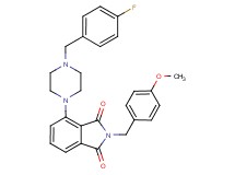 4-[4-(4-fluorobenzyl)-1-piperazinyl]-2-(4-methoxybenzyl)-1H-isoindole-1,3(2H)-dione