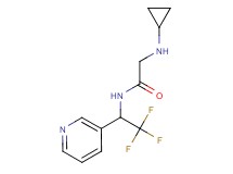 N~2~-cyclopropyl-N~1~-(2,2,2-trifluoro-1-pyridin-3-ylethyl)glycinamide