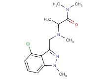 N~2~-[(4-chloro-1-methyl-1H-indazol-3-yl)methyl]-N~1~,N~1~,N~2~-trimethylalaninamide