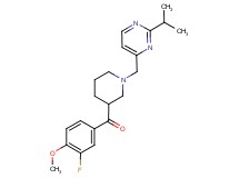 (3-fluoro-4-methoxyphenyl){1-[(2-isopropylpyrimidin-4-yl)methyl]piperidin-3-yl}methanone
