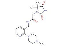 2-(5,5-dimethyl-2,4-dioxoimidazolidin-1-yl)-N-{[2-(4-methylpiperazin-1-yl)pyridin-3-yl]methyl}acetamide