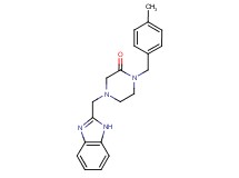 4-(1H-benzimidazol-2-ylmethyl)-1-(4-methylbenzyl)-2-piperazinone