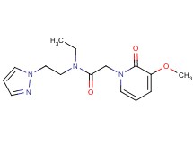 N-ethyl-2-(3-methoxy-2-oxopyridin-1(2H)-yl)-N-[2-(1H-pyrazol-1-yl)ethyl]acetamide