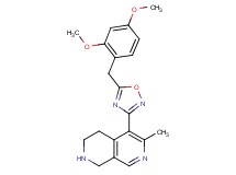 5-[5-(2,4-dimethoxybenzyl)-1,2,4-oxadiazol-3-yl]-6-methyl-1,2,3,4-tetrahydro-2,7-naphthyridine dihyrdochloride
