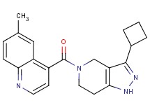 4-[(3-cyclobutyl-1,4,6,7-tetrahydro-5H-pyrazolo[4,3-c]pyridin-5-yl)carbonyl]-6-methylquinoline trifluoroacetate