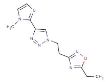 5-ethyl-3-{2-[4-(1-methyl-1H-imidazol-2-yl)-1H-1,2,3-triazol-1-yl]ethyl}-1,2,4-oxadiazole