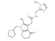 N-[(1-methyl-1H-imidazol-2-yl)methyl]-2-[2-methyl-4-oxo-1-(tetrahydrofuran-2-ylmethyl)-4,5,6,7-tetrahydro-1H-indol-3-yl]acetamide
