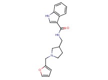 N-{[1-(2-furylmethyl)pyrrolidin-3-yl]methyl}-1H-indole-3-carboxamide