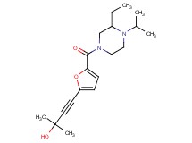 4-{5-[(3-ethyl-4-isopropylpiperazin-1-yl)carbonyl]-2-furyl}-2-methylbut-3-yn-2-ol
