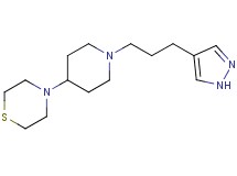 4-{1-[3-(1H-pyrazol-4-yl)propyl]-4-piperidinyl}thiomorpholine