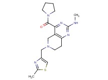 N-methyl-6-[(2-methyl-1,3-thiazol-4-yl)methyl]-4-(pyrrolidin-1-ylcarbonyl)-5,6,7,8-tetrahydropyrido[4,3-d]pyrimidin-2-amine