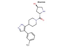 (3R,5S)-5-({4-[4-(3-methylphenyl)-1H-pyrazol-5-yl]piperidin-1-yl}carbonyl)pyrrolidin-3-ol