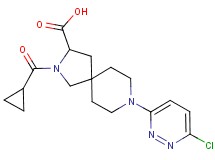 8-(6-chloro-3-pyridazinyl)-2-(cyclopropylcarbonyl)-2,8-diazaspiro[4.5]decane-3-carboxylic acid