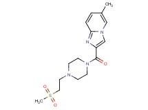 6-methyl-2-({4-[2-(methylsulfonyl)ethyl]-1-piperazinyl}carbonyl)imidazo[1,2-a]pyridine