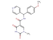 N-[(4-methoxyphenyl)(pyridin-4-yl)methyl]-1-methyl-2,4-dioxo-1,2,3,4-tetrahydropyrimidine-5-carboxamide