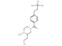 4-(4-{[3-(2-hydroxyethyl)-4-methyl-1-piperazinyl]carbonyl}phenyl)-2-methyl-2-butanol