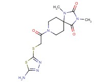 8-{[(5-amino-1,3,4-thiadiazol-2-yl)thio]acetyl}-1,3-dimethyl-1,3,8-triazaspiro[4.5]decane-2,4-dione