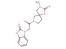 3-[2-(3-methyl-2-oxo-1-oxa-3,7-diazaspiro[4.4]non-7-yl)-2-oxoethyl]-1,3-benzoxazol-2(3H)-one