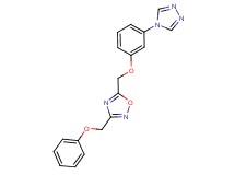 3-(phenoxymethyl)-5-{[3-(4H-1,2,4-triazol-4-yl)phenoxy]methyl}-1,2,4-oxadiazole