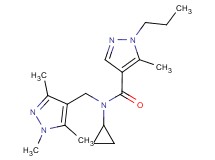 N-cyclopropyl-5-methyl-1-propyl-N-[(1,3,5-trimethyl-1H-pyrazol-4-yl)methyl]-1H-pyrazole-4-carboxamide