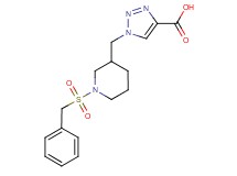 1-{[1-(benzylsulfonyl)piperidin-3-yl]methyl}-1H-1,2,3-triazole-4-carboxylic acid
