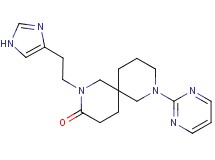 2-[2-(1H-imidazol-4-yl)ethyl]-8-(2-pyrimidinyl)-2,8-diazaspiro[5.5]undecan-3-one