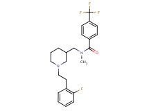 N-({1-[2-(2-fluorophenyl)ethyl]-3-piperidinyl}methyl)-N-methyl-4-(trifluoromethyl)benzamide