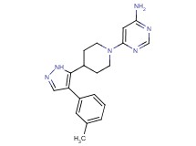 6-{4-[4-(3-methylphenyl)-1H-pyrazol-5-yl]piperidin-1-yl}pyrimidin-4-amine