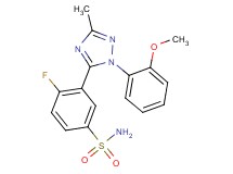 4-fluoro-3-[1-(2-methoxyphenyl)-3-methyl-1H-1,2,4-triazol-5-yl]benzenesulfonamide