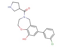 7-(3-chlorophenyl)-4-(3-pyrrolidinylcarbonyl)-2,3,4,5-tetrahydro-1,4-benzoxazepin-9-ol hydrochloride