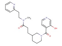 3-[1-(3-hydroxyisonicotinoyl)piperidin-3-yl]-N-methyl-N-(2-pyridin-2-ylethyl)propanamide