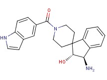 (2R*,3R*)-3-amino-1'-(1H-indol-5-ylcarbonyl)-2,3-dihydrospiro[indene-1,4'-piperidin]-2-ol