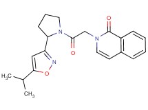 2-{2-[2-(5-isopropylisoxazol-3-yl)pyrrolidin-1-yl]-2-oxoethyl}isoquinolin-1(2H)-one
