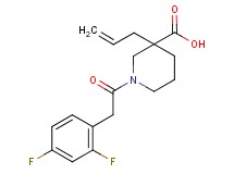 3-allyl-1-[(2,4-difluorophenyl)acetyl]piperidine-3-carboxylic acid
