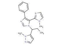 1-methyl-3'-[1-(1-methyl-1H-pyrazol-5-yl)propyl]-5'-phenyl-1H,3'H-2,4'-biimidazole