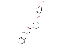 (2-{3-[(4-methoxyphenoxy)methyl]-1-piperidinyl}-2-oxoethyl)methyl(4-pyridinylmethyl)amine