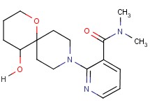 2-(5-hydroxy-1-oxa-9-azaspiro[5.5]undec-9-yl)-N,N-dimethylnicotinamide
