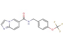 N-[4-(trifluoromethoxy)benzyl]imidazo[1,2-a]pyridine-6-carboxamide