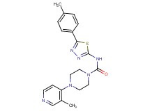 N-[5-(4-methylphenyl)-1,3,4-thiadiazol-2-yl]-4-(3-methylpyridin-4-yl)piperazine-1-carboxamide