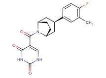 5-{[(3-endo)-3-(4-fluoro-3-methylphenyl)-8-azabicyclo[3.2.1]oct-8-yl]carbonyl}-2,4(1H,3H)-pyrimidinedione