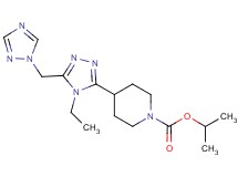 isopropyl 4-[4-ethyl-5-(1H-1,2,4-triazol-1-ylmethyl)-4H-1,2,4-triazol-3-yl]piperidine-1-carboxylate