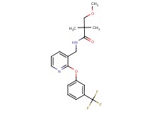 3-methoxy-2,2-dimethyl-N-({2-[3-(trifluoromethyl)phenoxy]pyridin-3-yl}methyl)propanamide